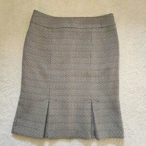 Kasper‎ Women's Black White Tweed Pencil Skirt Size 10 Business Career